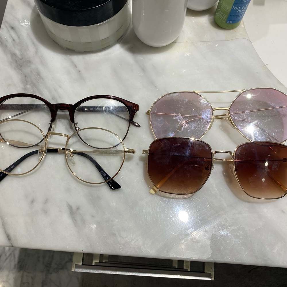 Fashion glasses and sunglasses